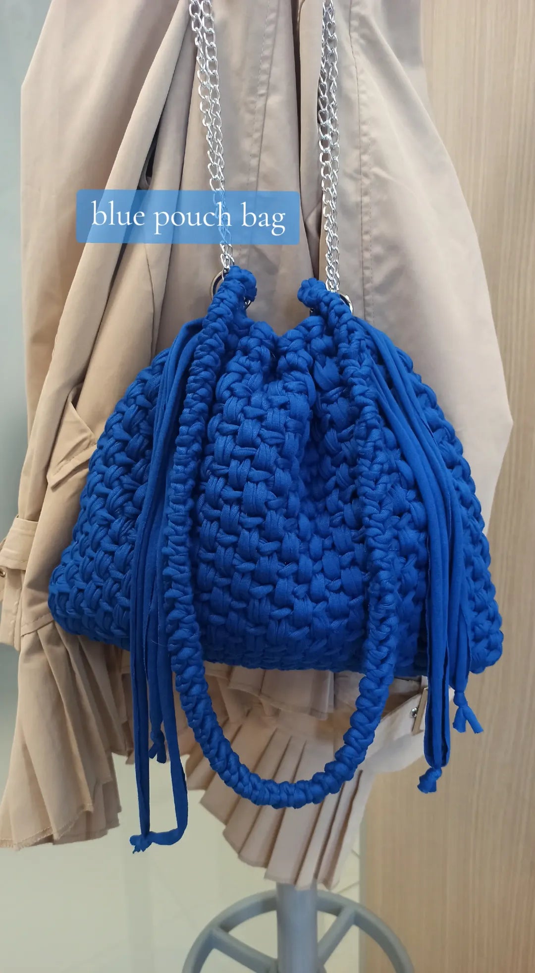 Blue Pouch Bag