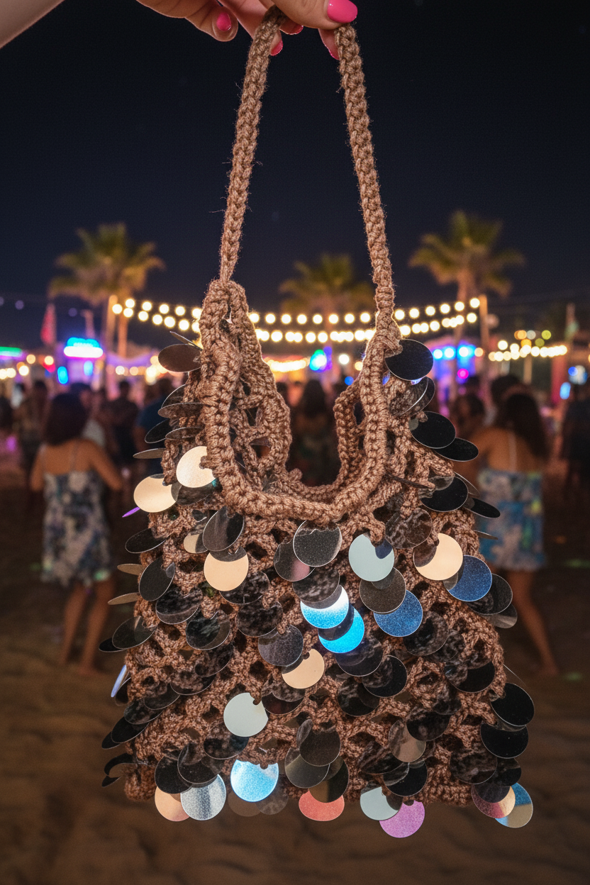 Piper Bag Traforata con Paillettes ✨